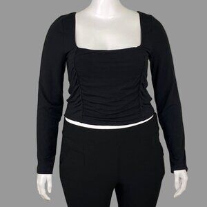 Wilfred Lydia top with ruched front